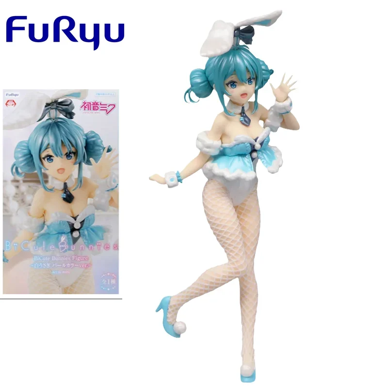 FuRyu оригинальная аниме-фигурка Хацунэ Мику Банни для девочек белый кролик