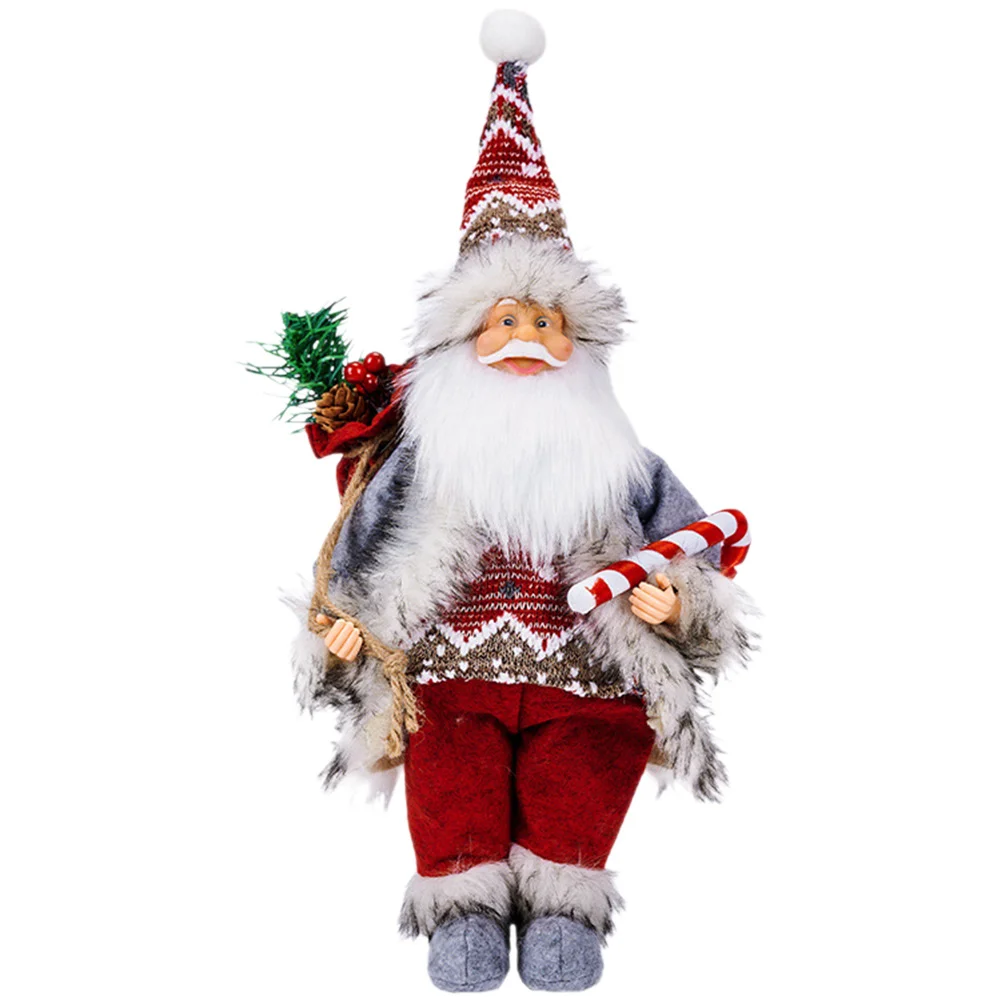 

Santa Claus Xmashome Xams Ornament Adorn Decoration Scene Layout Decorative Figurine Adornment