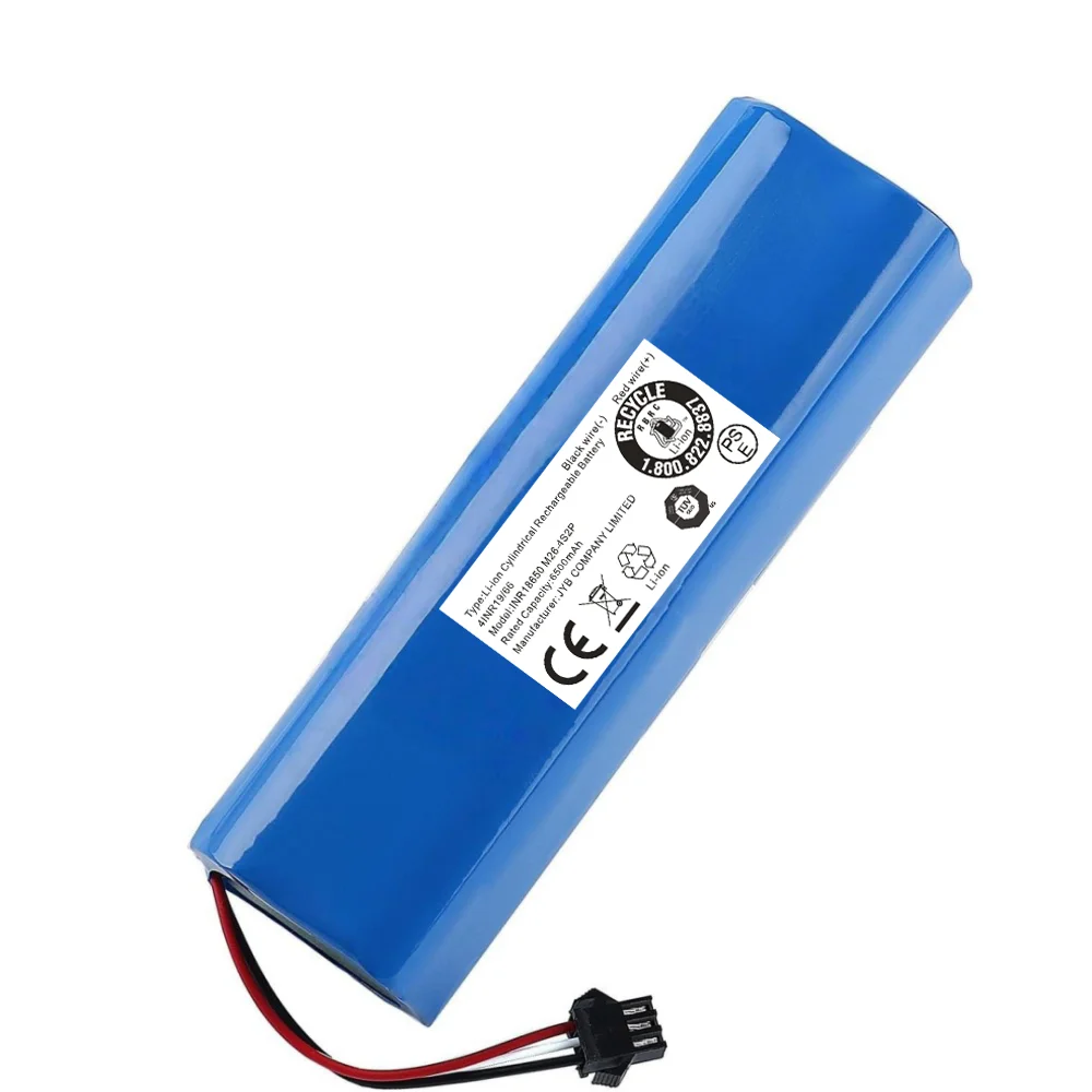 Фото Аккумулятор Li-Ion 14.4V 6500mAh для роботов-пылесосов AIRROBO T9 T10 T20, Honiture Q6 Pro, Ultenic T10, Zoozee Z50 Z70, Coredy L900, Onson J30 №1