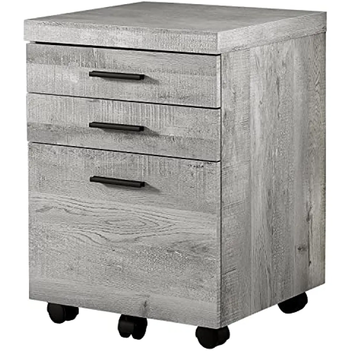 

7401 File Cabinet, Rolling Mobile, Storage Drawers, Printer Stand, Office, Work, Laminate, Grey, Contemporary, Modern