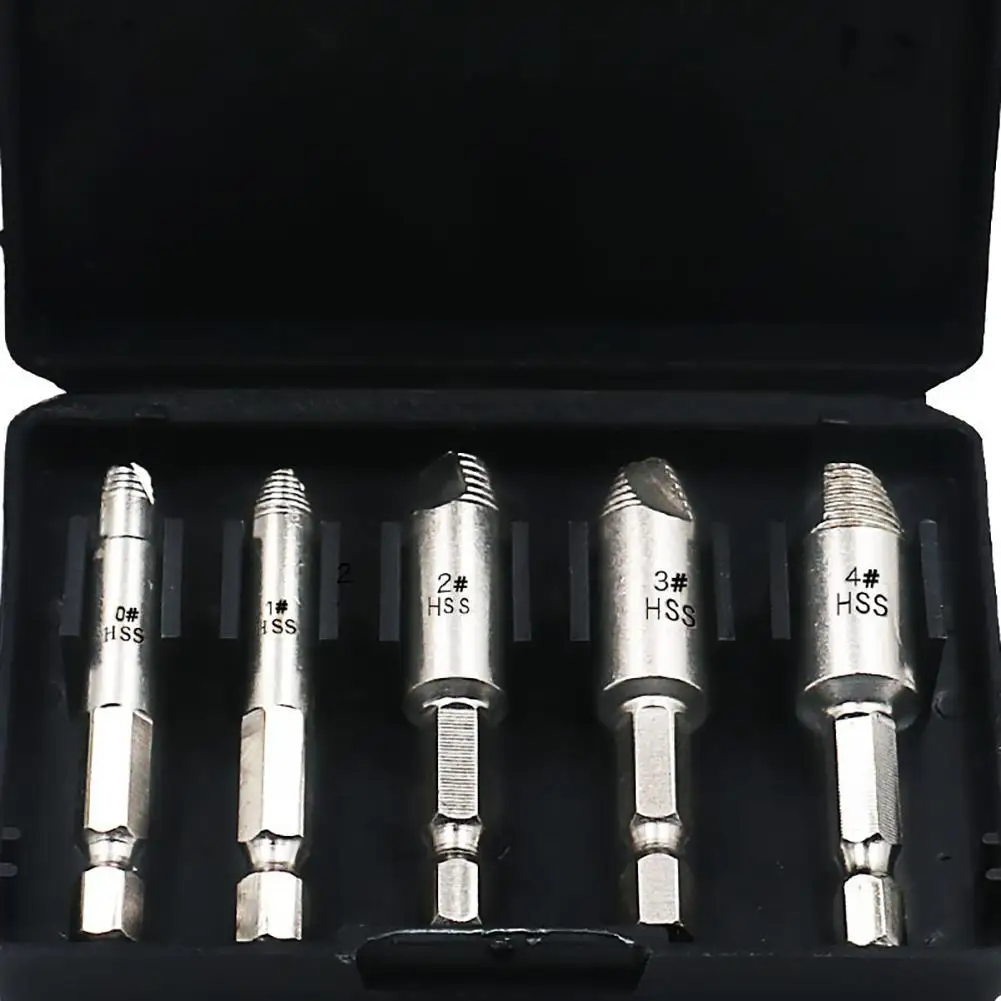 

5 шт., экстрактор винтов для удаления сломанной стальной проволоки