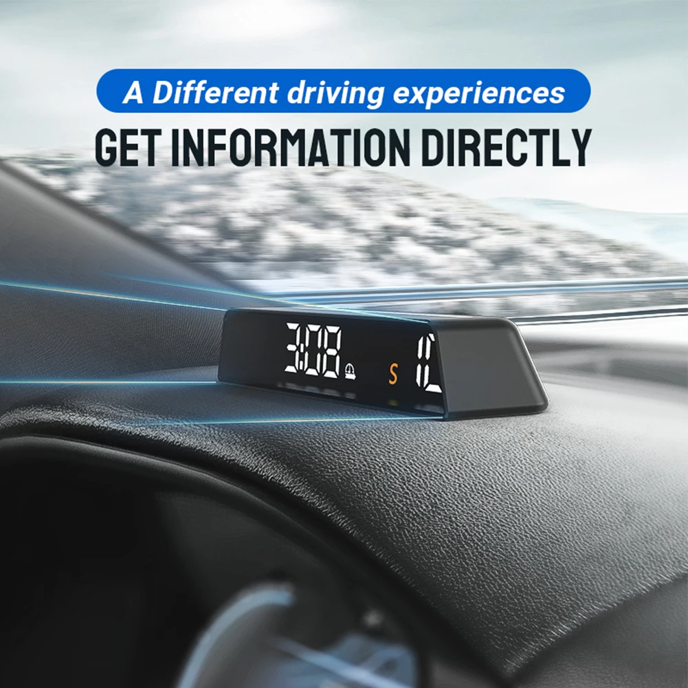 

Universal Car HUD Digital GPS Speedometer Head Up HD Display LED Overspeed Alarm KM/H & MPH Time Clock Distance Attitude