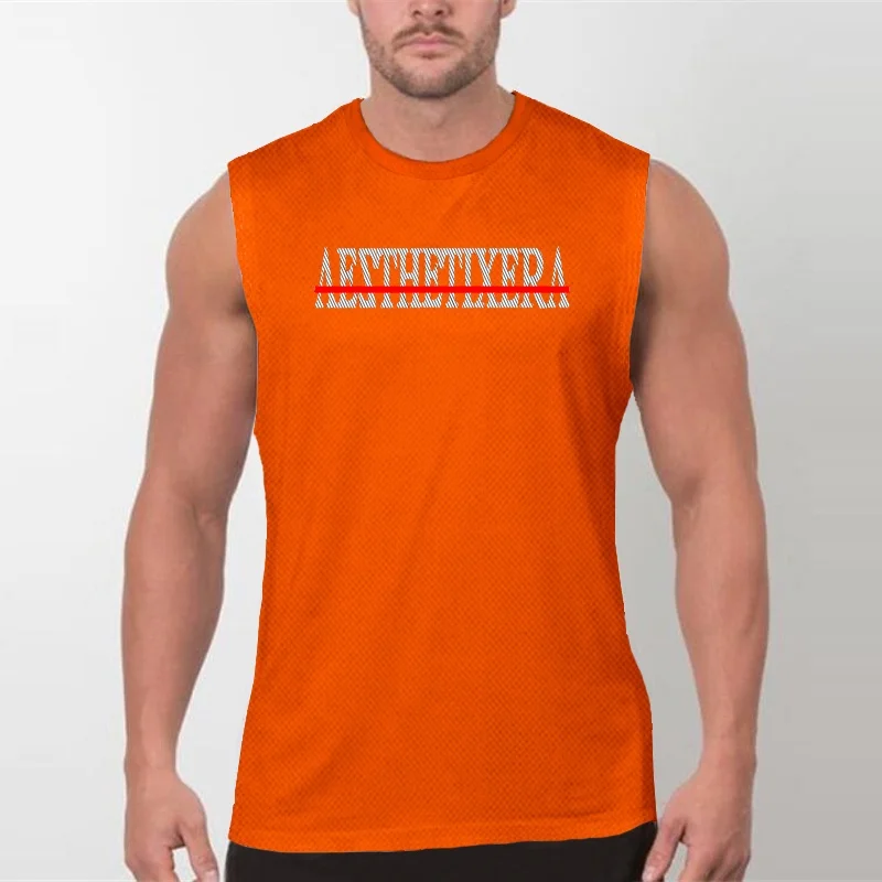 Майка мужская облегающая для фитнеса повседневная майка в стиле хип-хоп с