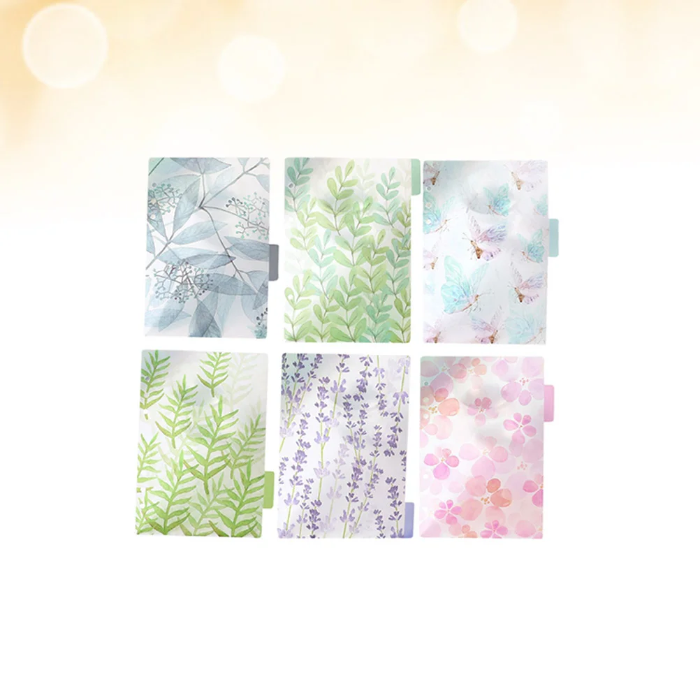 6 шт. набор переплетов для блокнотов формата А5 отверстий кольцо цветной