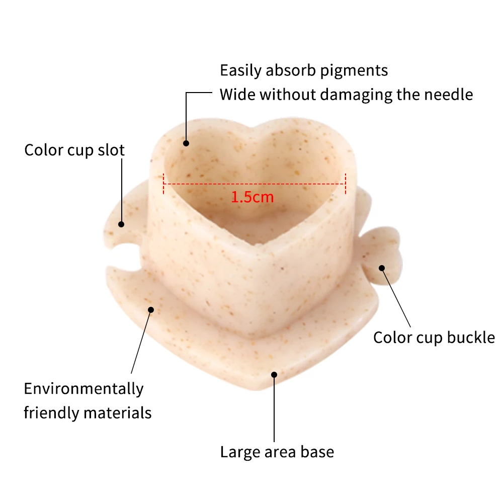 50/100/200 шт. биоразлагаемые чашки с чернилами для татуировки экологически чистые