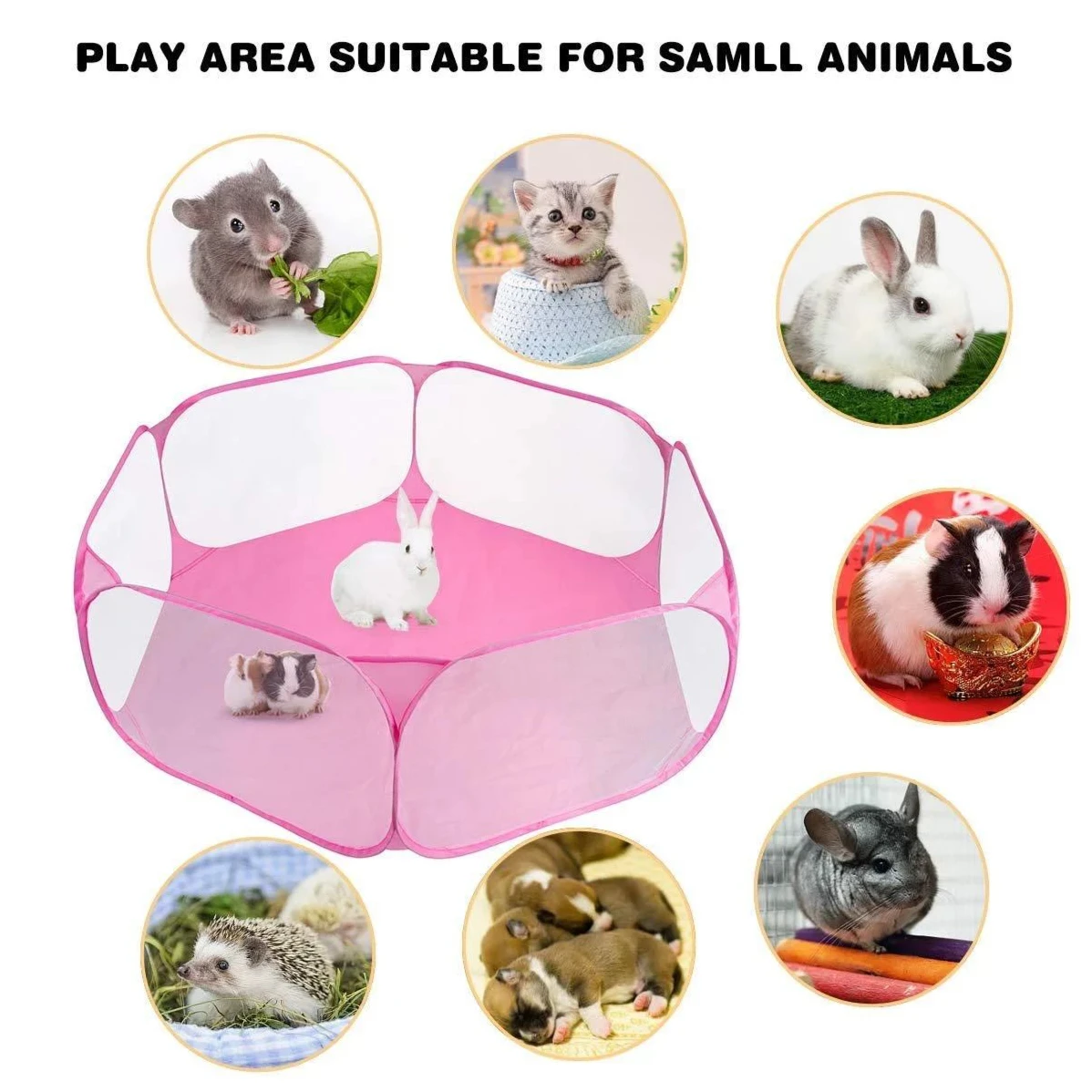 Портативная Складная Клетка Для Домашних Животных Кошек Собак И Мелких Дышащая