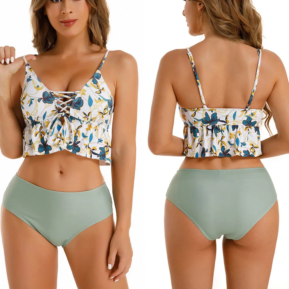 

2 Piece Feminine Summer Bikinis Women Swimwear Beachwear Swimsuit Female Swimming Bathing Suit Girls Bikini Set