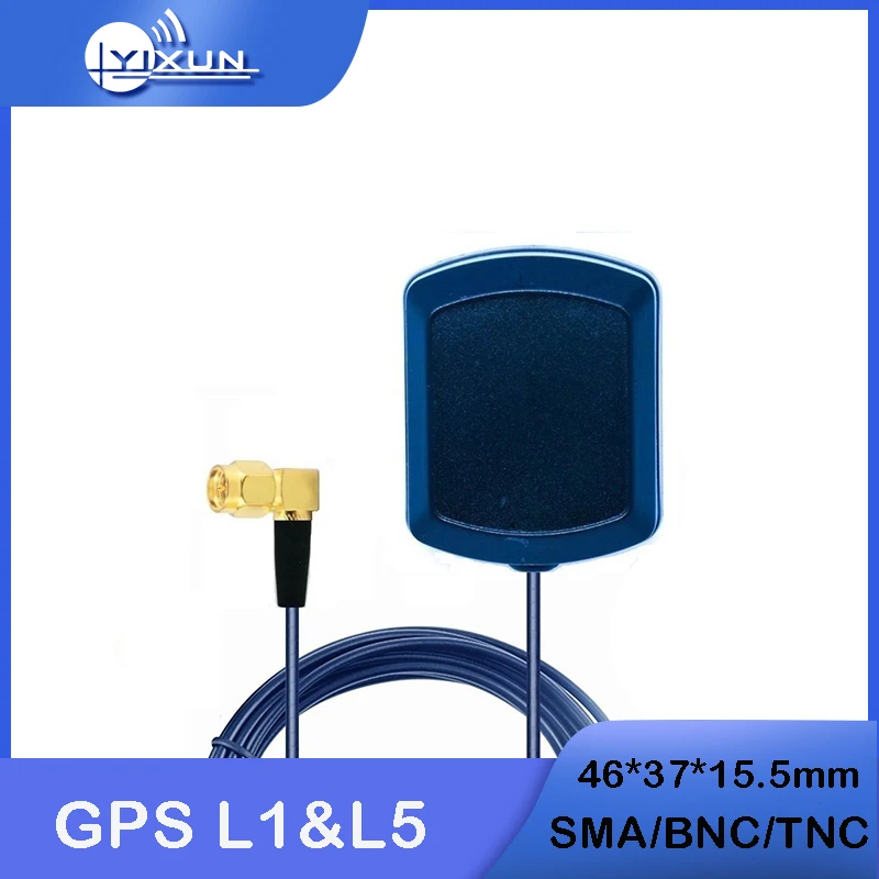 

GPS L1 L5 Двухдиапазонная высокоточная внешняя GNSS навигационная позиционирующая антенна с высоким коэффициентом усиления 28DBI SMA TNC BNC интерфейс...