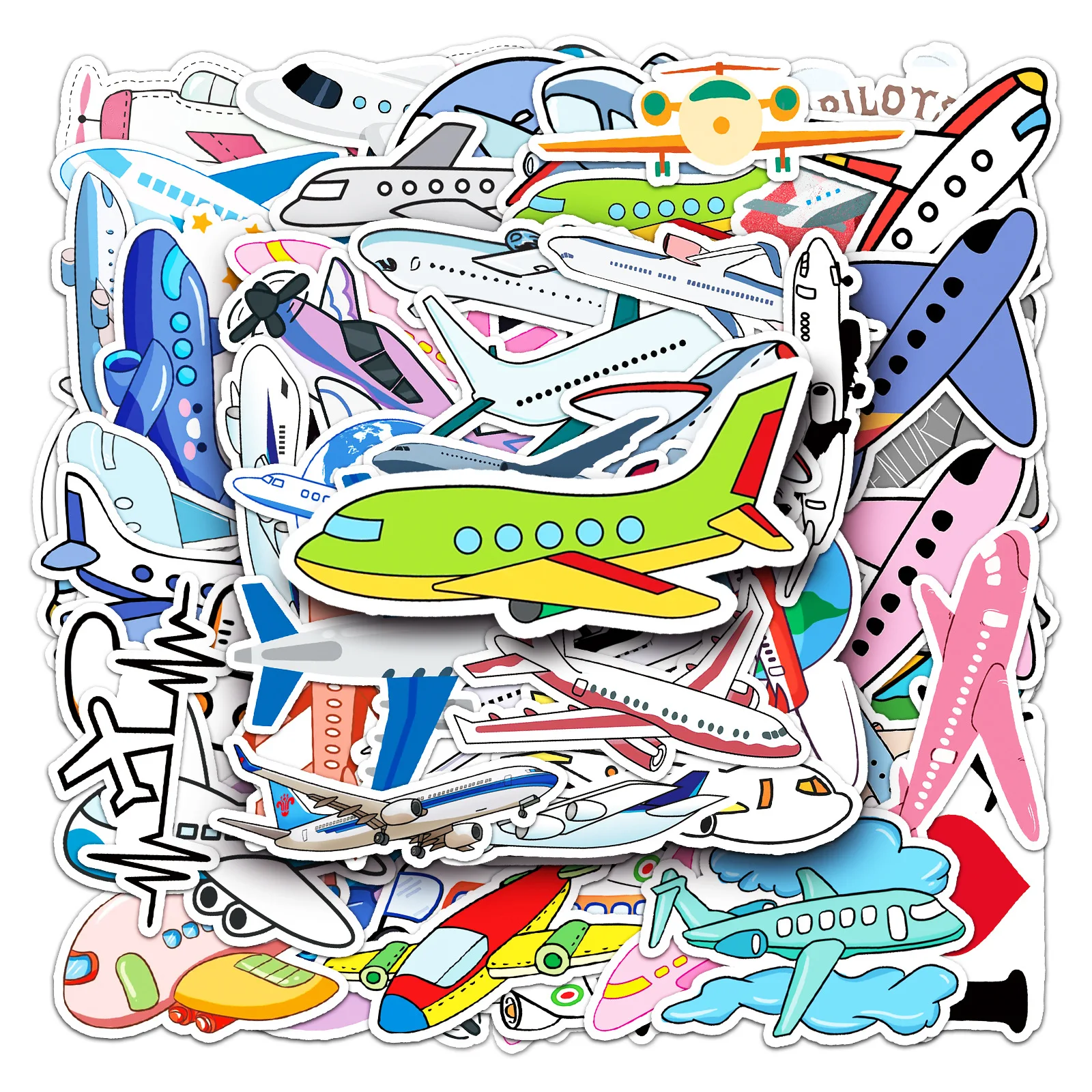 

10/30/50 шт., водонепроницаемые Мультяшные самолеты