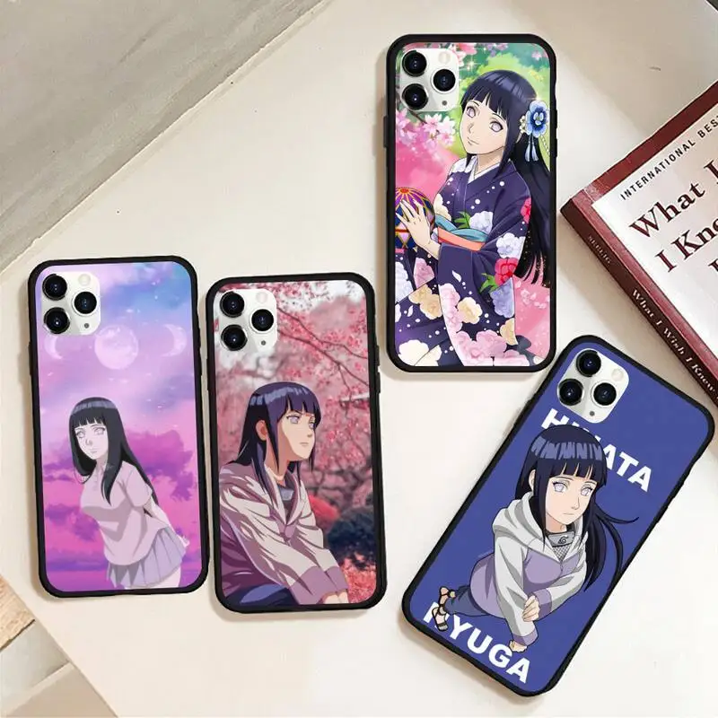 

Anime Naruto Hyuuga Hinata Phone Case Rubber For iphone 12 11 Pro Max Mini XS Max 8 7 6 6S Plus X 5S SE 2020 XR cover
