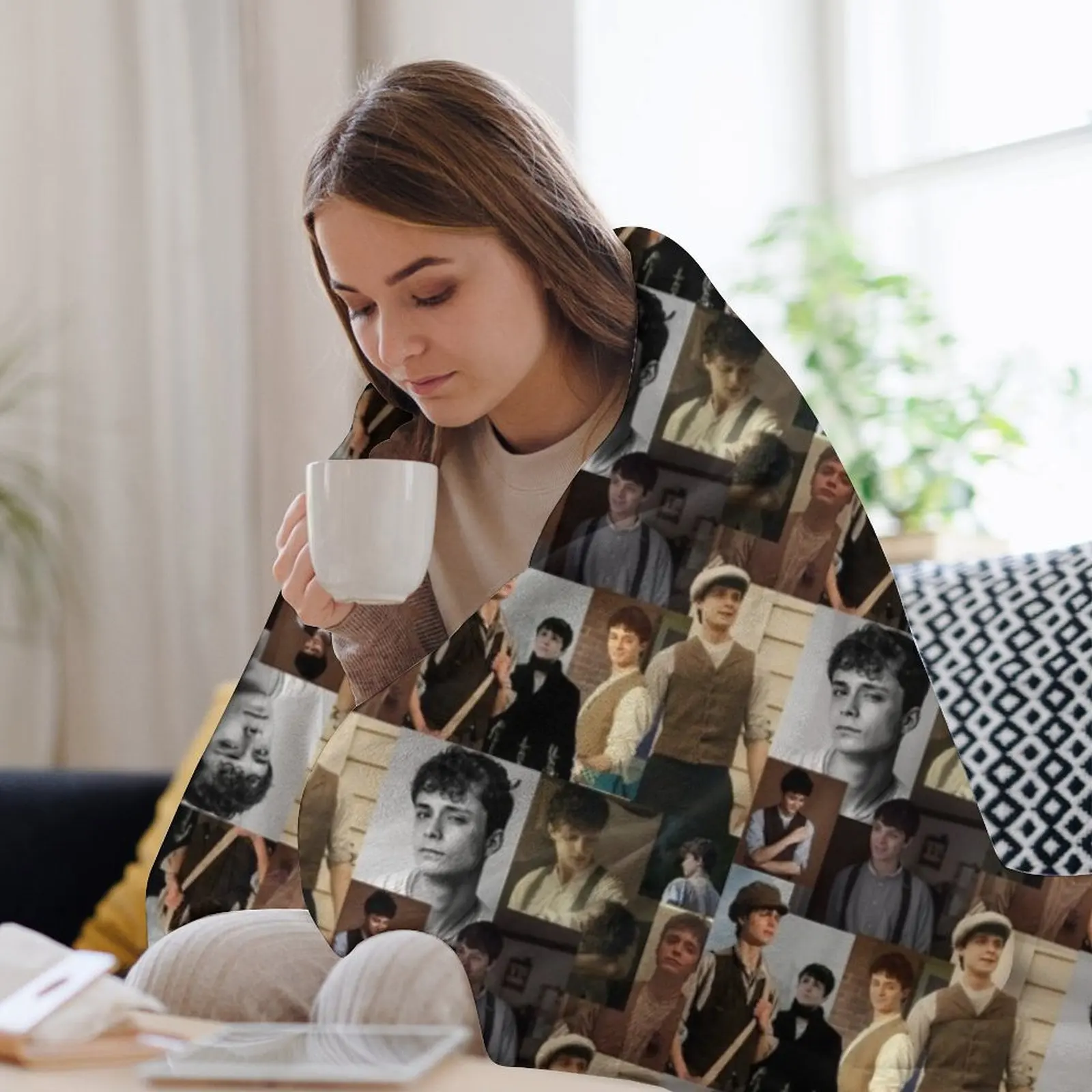 Одеяло с коллажем Gilbert Blythe теплое тонкое роскошное одеяло для дивана