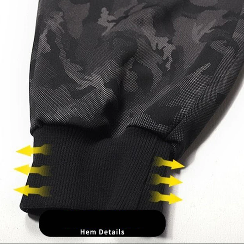 Мужские осенне-зимние замшевые камуфляжные спортивные брюки 2022 однотонные