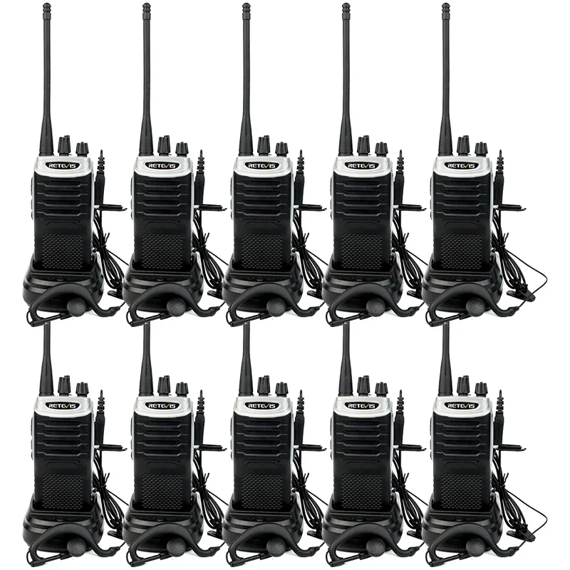 Walkie Talkie 2 Вт 10 шт. Retevis RT7 Hotel ресторанный удобный 16CH UHF fm-радио двухстороннее радио