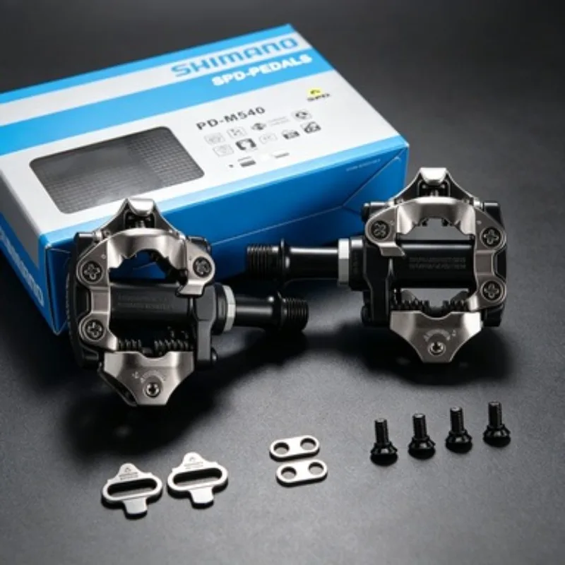 Фото Педали Shimano PD-M520/M540 для MTB с креплениями SH51 для повышенной износостойкости на бездорожье, профессиональные, с многонаправленным отсоединением, SPD №5