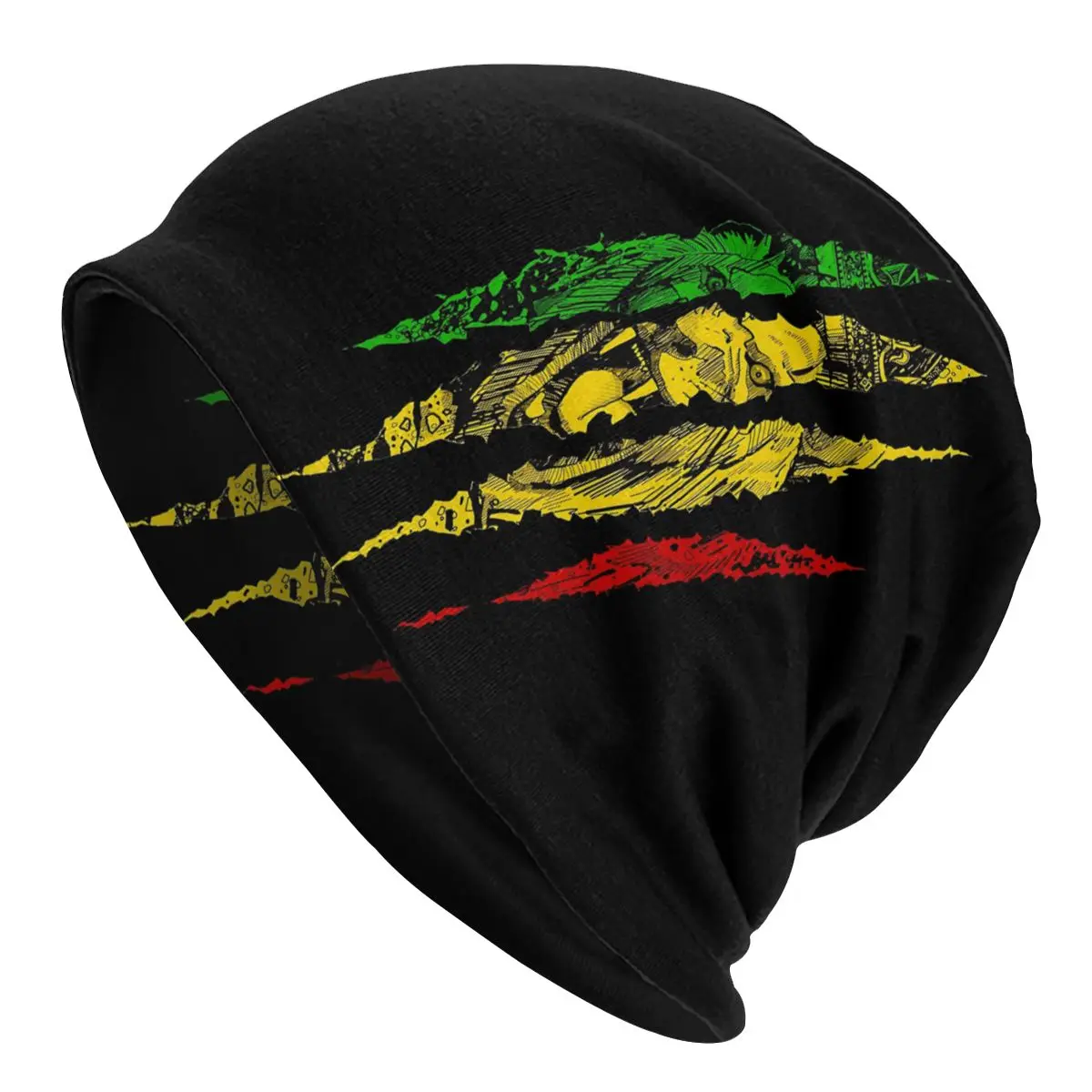 

Adult Men's Knit Hat Warrior Lion Of Judah King Rasta Reggae Jamaica Bonnet Hats Graphic Unisex Skullies Beanies Caps