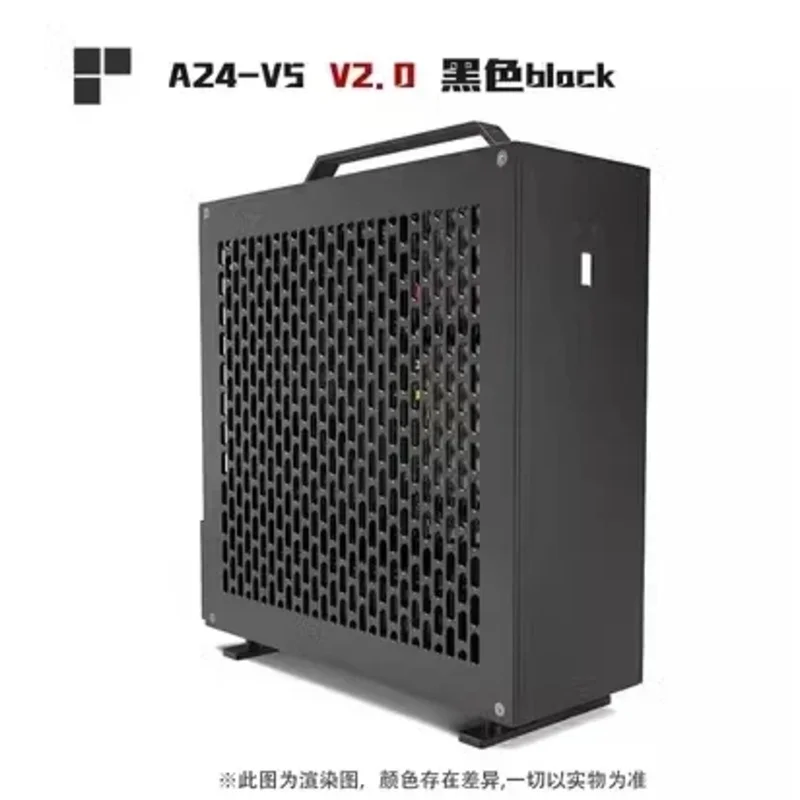Lzmod 5L A24-V5 двойной слот одноэкранный корпус двухсторонний фаска 1U блок питания Itx