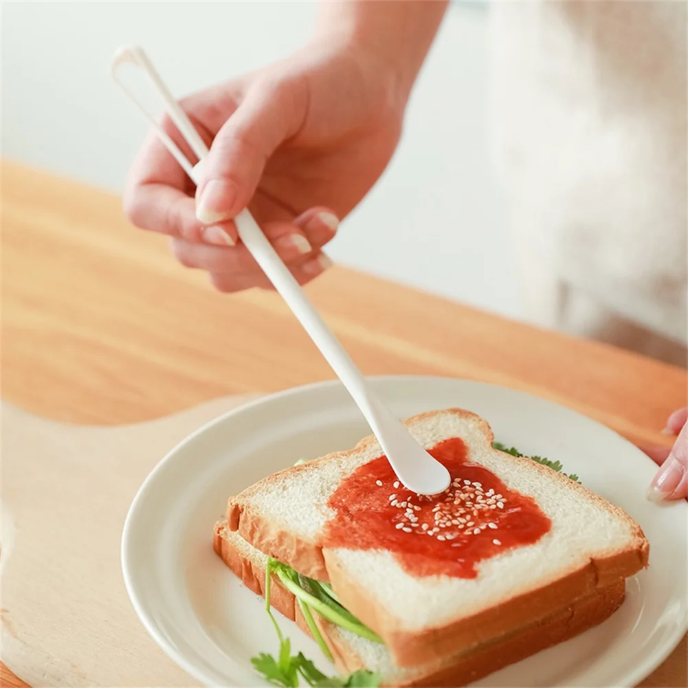 

1XReusable Mini Whisk Spoon Double-ended Tiny Spoon Spatula Lightweight Handle Manual Egg Blen Der Hand Egg Mixer Kitchen Gadget