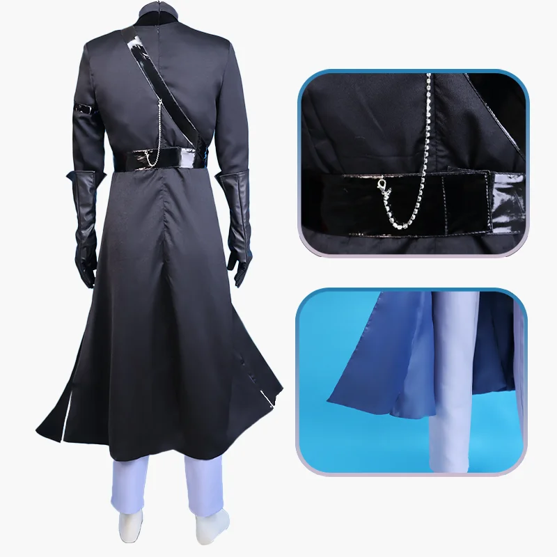 Аниме Alien Stage Ivan Косплей Черное Сорроу Черный Парик Ролевые Вечерние Брюки Пояс