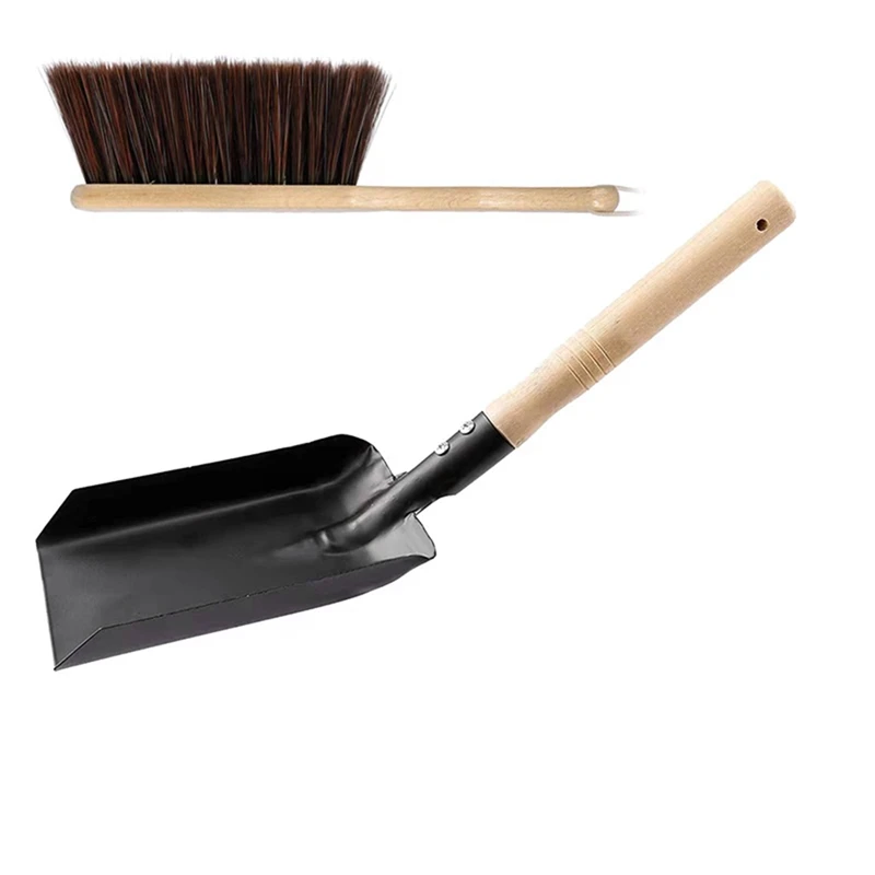 

Coal Shovel And Hearth Brush Set, Fireplace Shovel And Brush, Hearth Tidy Set, Fireplace Tool Set, Fire Pit Tools