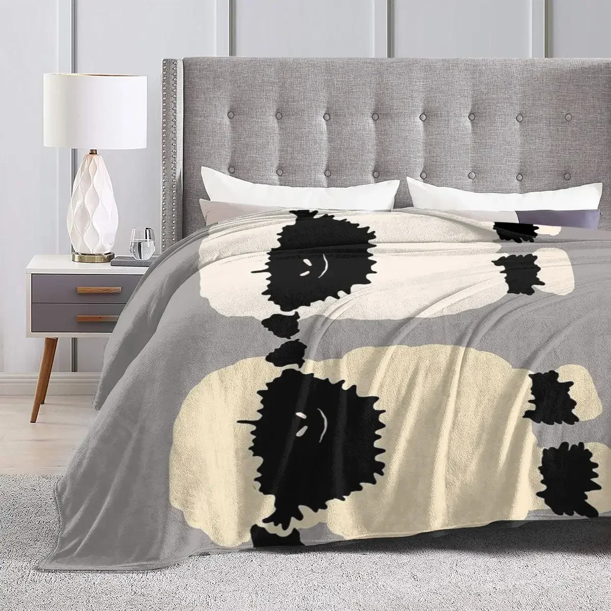 Одеяло из кораллового флиса Odilang Valais King Size с черным носом для взрослых мягкий