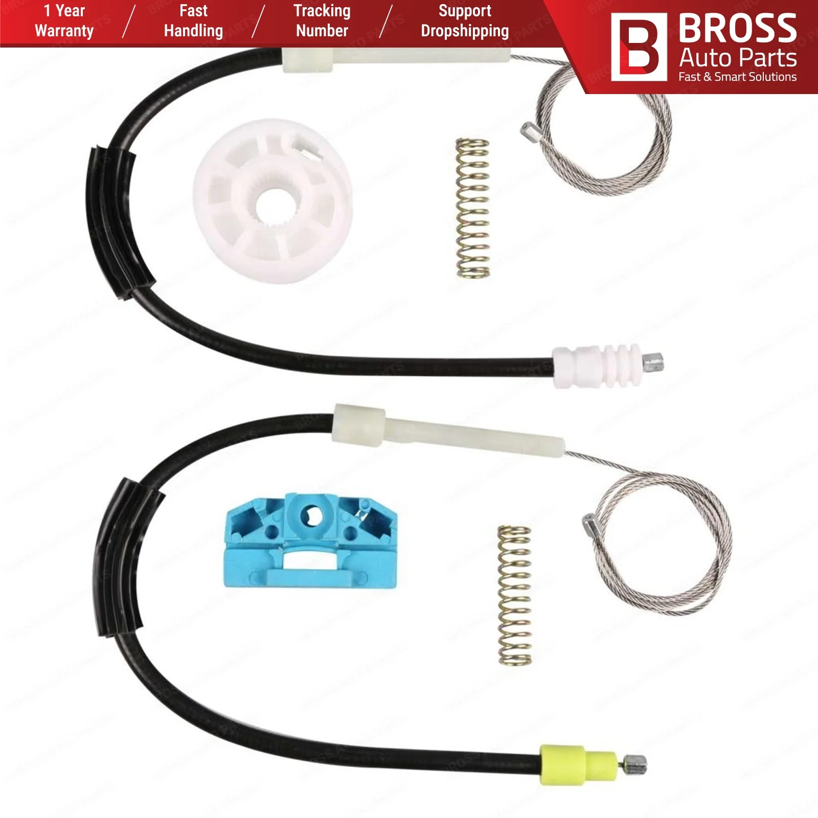 Запчасти для автомобилей Bross BWR969 электрический стеклоподъемник комплект ремонта