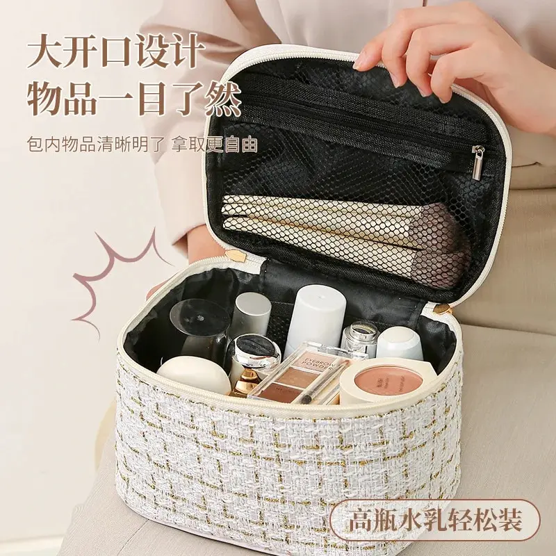 Вместительная косметичка для путешествий, портативная маленькая ...