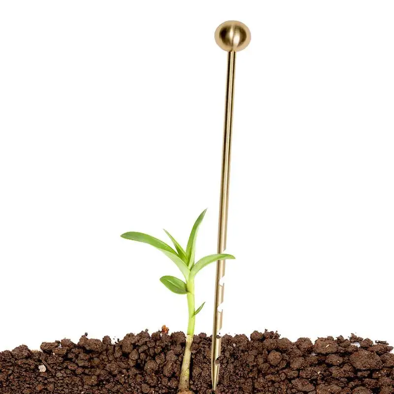 

Зонд для испытания почвы, латунный Пробоотборник для мониторинга почвы растений, садового грунта, для посадки растений в теплицах