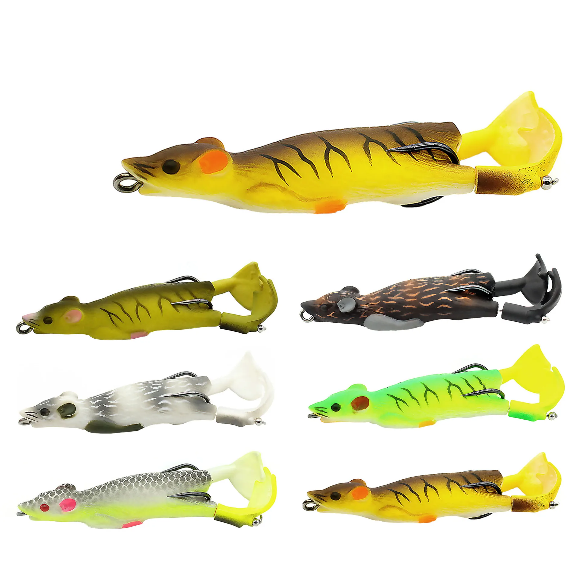 

Bionic bait 9cm/12g simulation mouse bait outdoor fishing lure soft bait all water suitable fishing supplies
