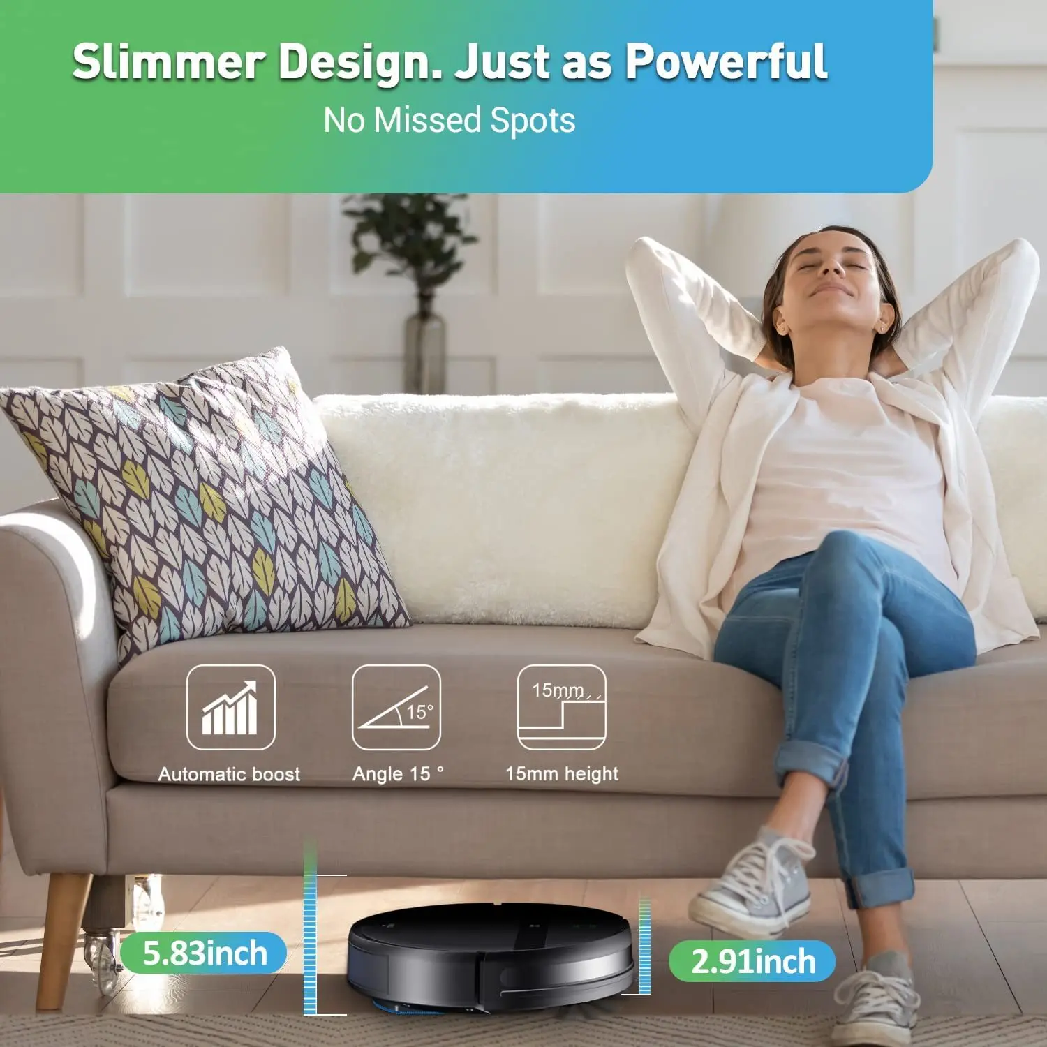 Подметальный робот автоматически перезаряжает и подметает стихи швабры с