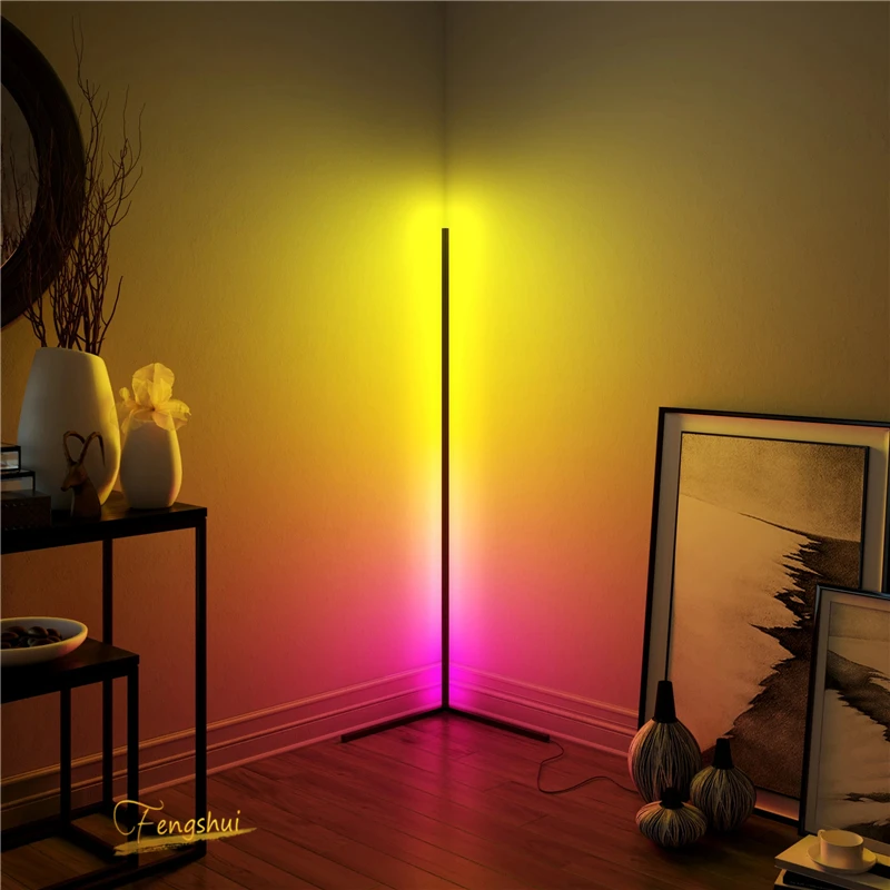 

ZK30 RGB LED Floor lamp Bedroom Bedside Decoration Floor Light Living Rom Art Decor Indoor Atmospheric Standing Stand Lighting