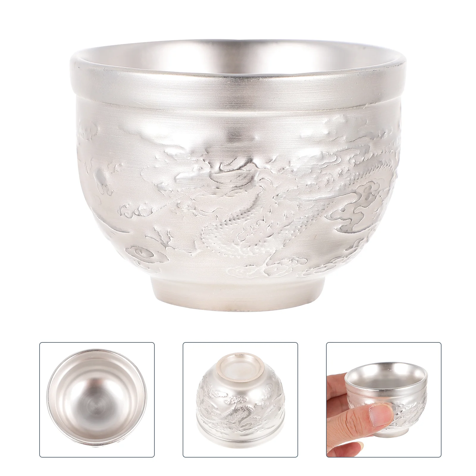 

Fu Tea Cup Vintage Pattern Traditional Chinese Tea Bowl Tea Cup Mug for Men