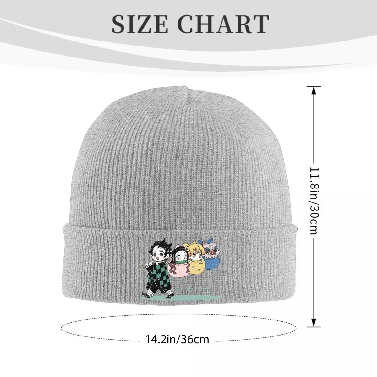 Милые шапки Убийцы демонов осенне-зимние теплые японского аниме Nezuko женская и