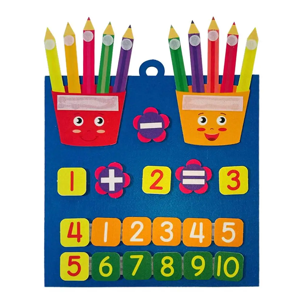 Войлочная математическая игрушка Монтессори детская с подсчетом занятые