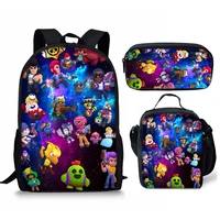 large capacity schoolbag for primary school students bookbag kids game character 3d print backpack for boys girls