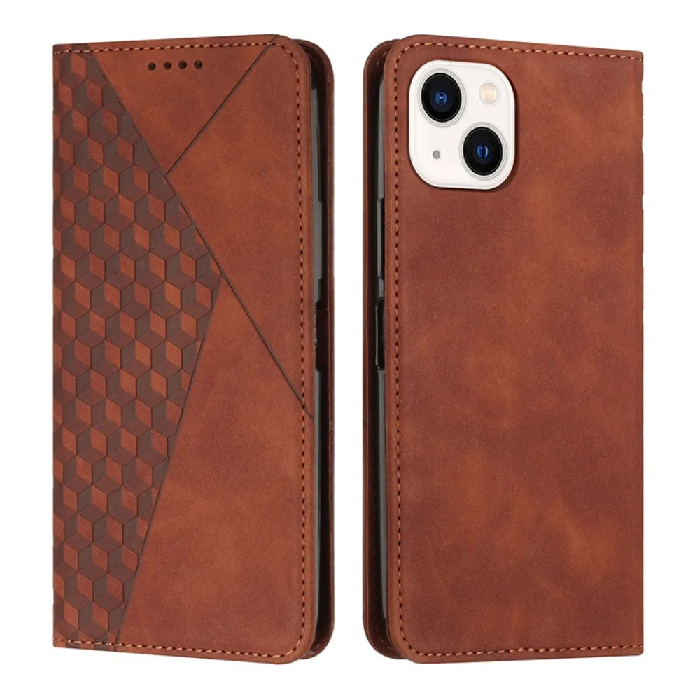 

Simple Pc Leather Holster Shell IPhone 14 ProMAX 13 Min 12 11 Flip Business Fation Card Insertion Wallet Bracket Phone Case
