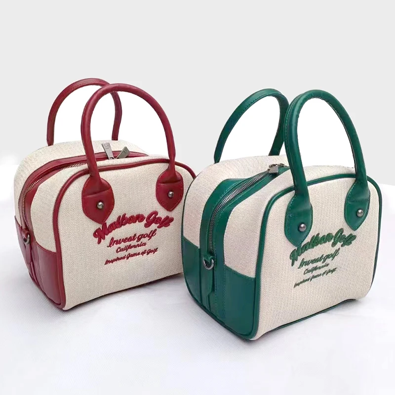 2022 New Retro Women's Portable Shoulder High Quality Canvas Golf Bag  Golf Supplies