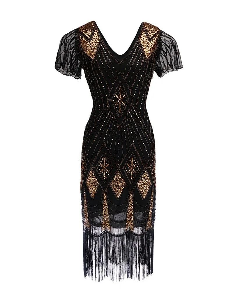 

Custom made colors styles Women's Fashion 1920s Flapper Dress Vintage Great Gatsby Charleston Sequin Tassel 20s Party Dress