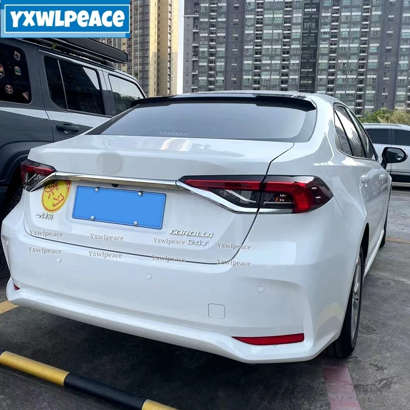 

For Toyota Corolla 2019 2020 2021 Spoiler ABS Plastic Unpainted Color Rear Window Roof Spoiler Wing Body Kit Accessories