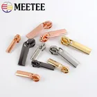 Meetee 20 шт. слайдеры на молнии для 3 #5 # нейлоновых застежек-молнии пуховик карманные застежки на молнии сумка на голову наборы для ремонта молнии DIY Швейные аксессуары