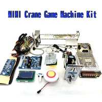 30cm gantry toys crane vening machine diy kit with game board mini claw 24v power led joystick buttons sensor coin acceptor