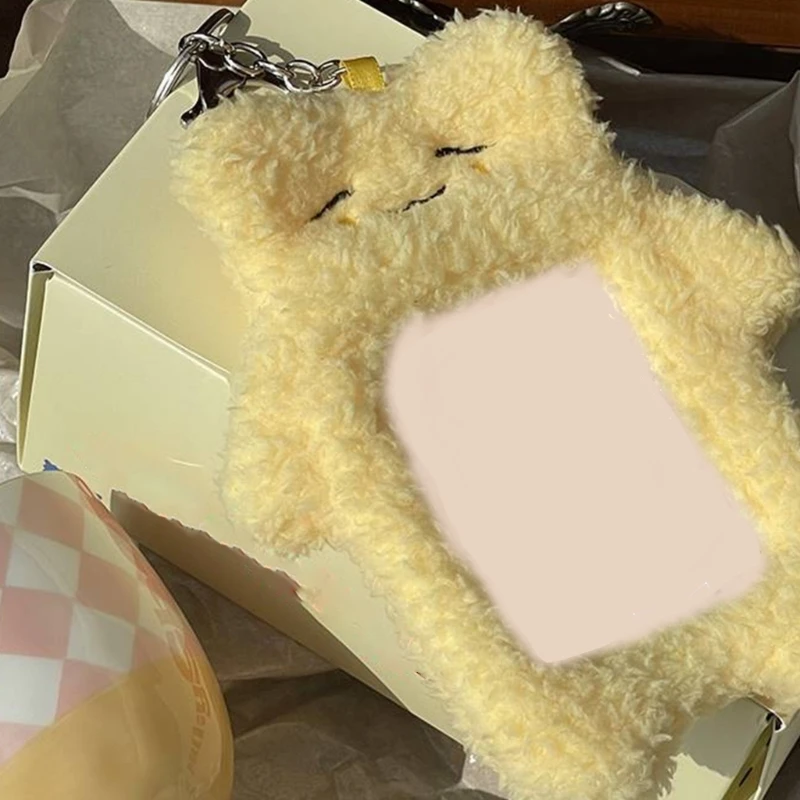 Мультяшный медведь с рукавом для карты Плюшевый кролик Держатель карт