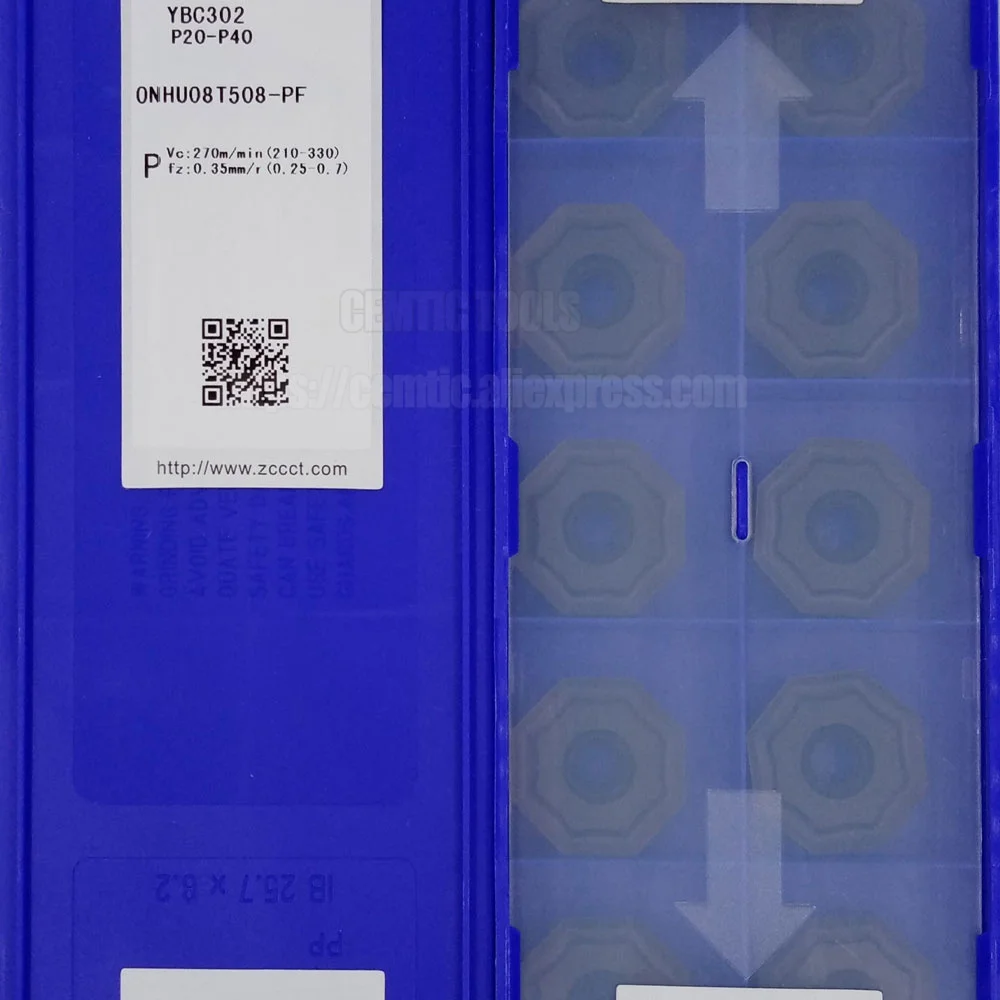 

ZCC CNC лезвия фрезерные инструменты YBC302 ONHU08T508-PF