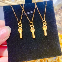 1pcs real 24k yellow gold pendant 3d hard gold small soup spoon for baby gift diy make bracelet just 1pcs pendant charms
