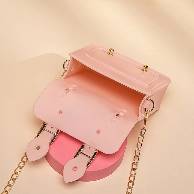 Fashion Mini Handbags PVC Crossbody Bags For Little Girls Birthday Gift Baby Children Shoulder Bags Tote Bags Small Phone Purse