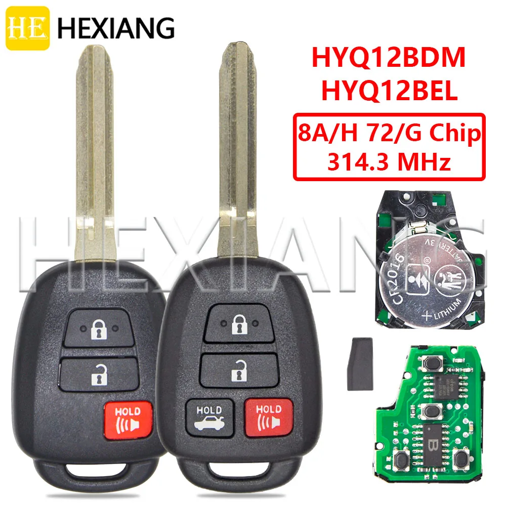 DR HYQ12BEL HYQ12BDM 4D72/G 8A/H чип 314 3 МГц автомобильный пульт дистанционного управления для