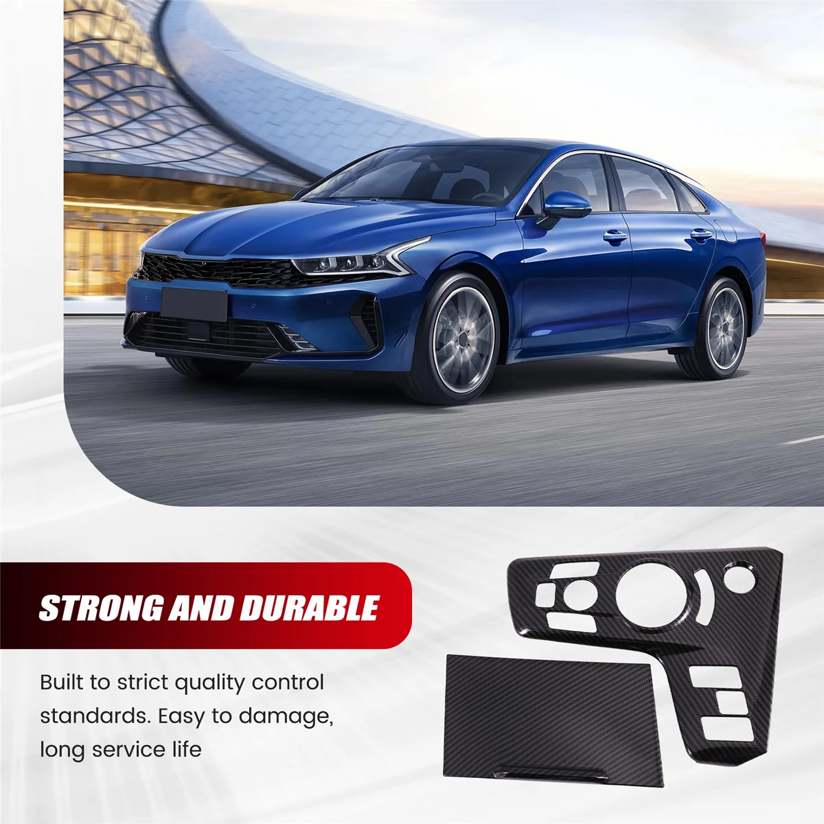 2 шт. центральная консоль автомобиля из углеродного волокна панель переключения