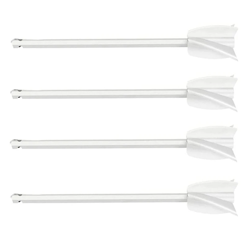 

4 Pack Reusable Paint And Resin Mixer Paddles, Epoxy Mixer Attachment For Drill, Paint Stirrer Drill Attachment, White