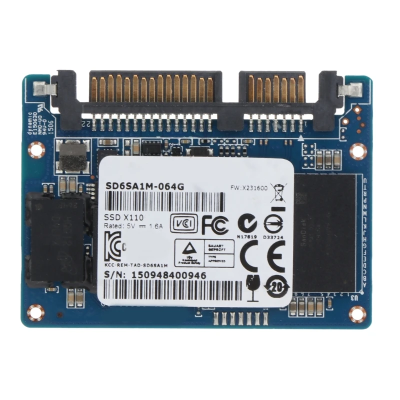 Внутренний SSD-модуль емкостью 64 ГБ для полутонкого твердотельного жесткого диска