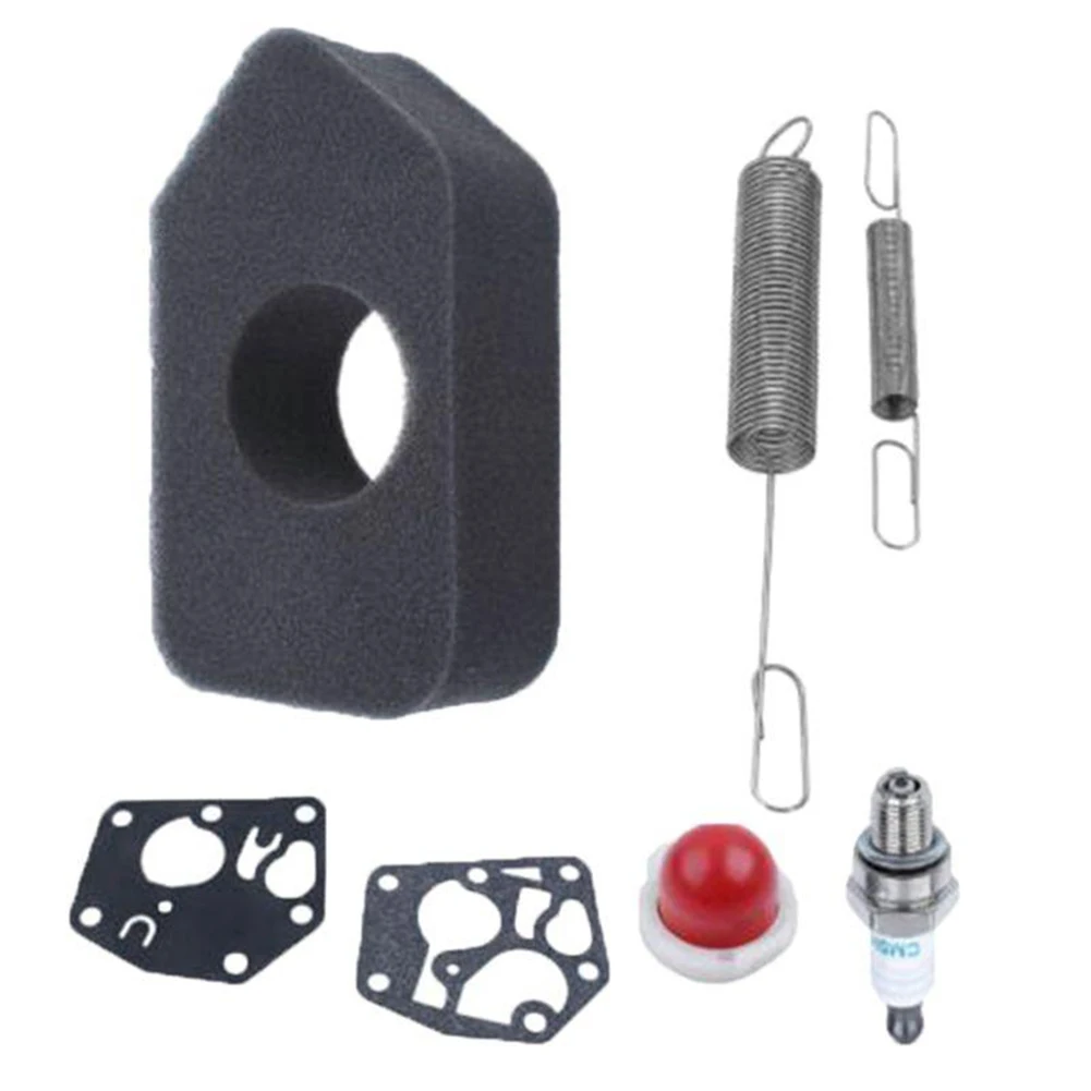 

7Pcs/set Air Filter+Spark Plug+Gasket+Springs+Primer Bulb 691859 692211 For Sprint 450 500 550 Engines Garden Tool Parts