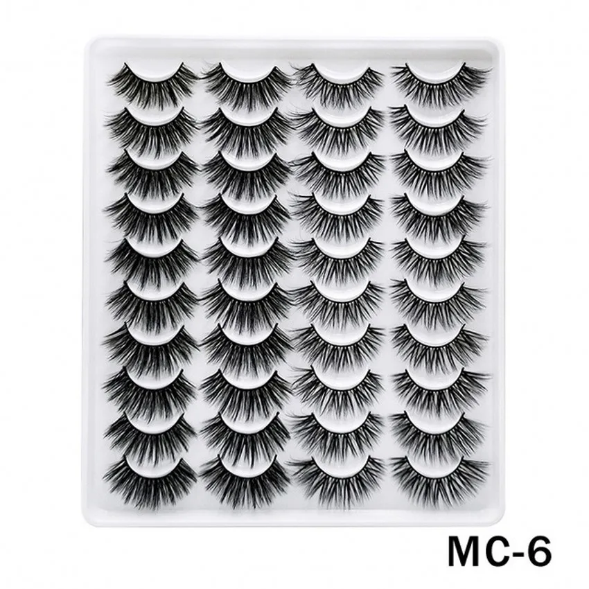 

5/20Pairs Thick Long Fake Eyelashes Dramatic Volume Eyelash Extension Kit Natural False Lashes Makeup False Eyelashes Maquiagem